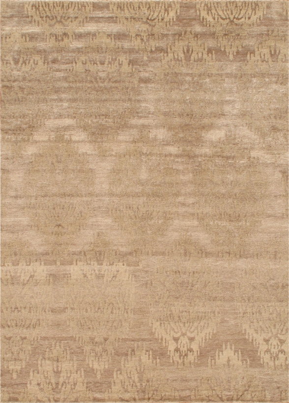 Modern Collection Hand-Knotted Pure Silk Area Rug- 5'10' X 7'11'