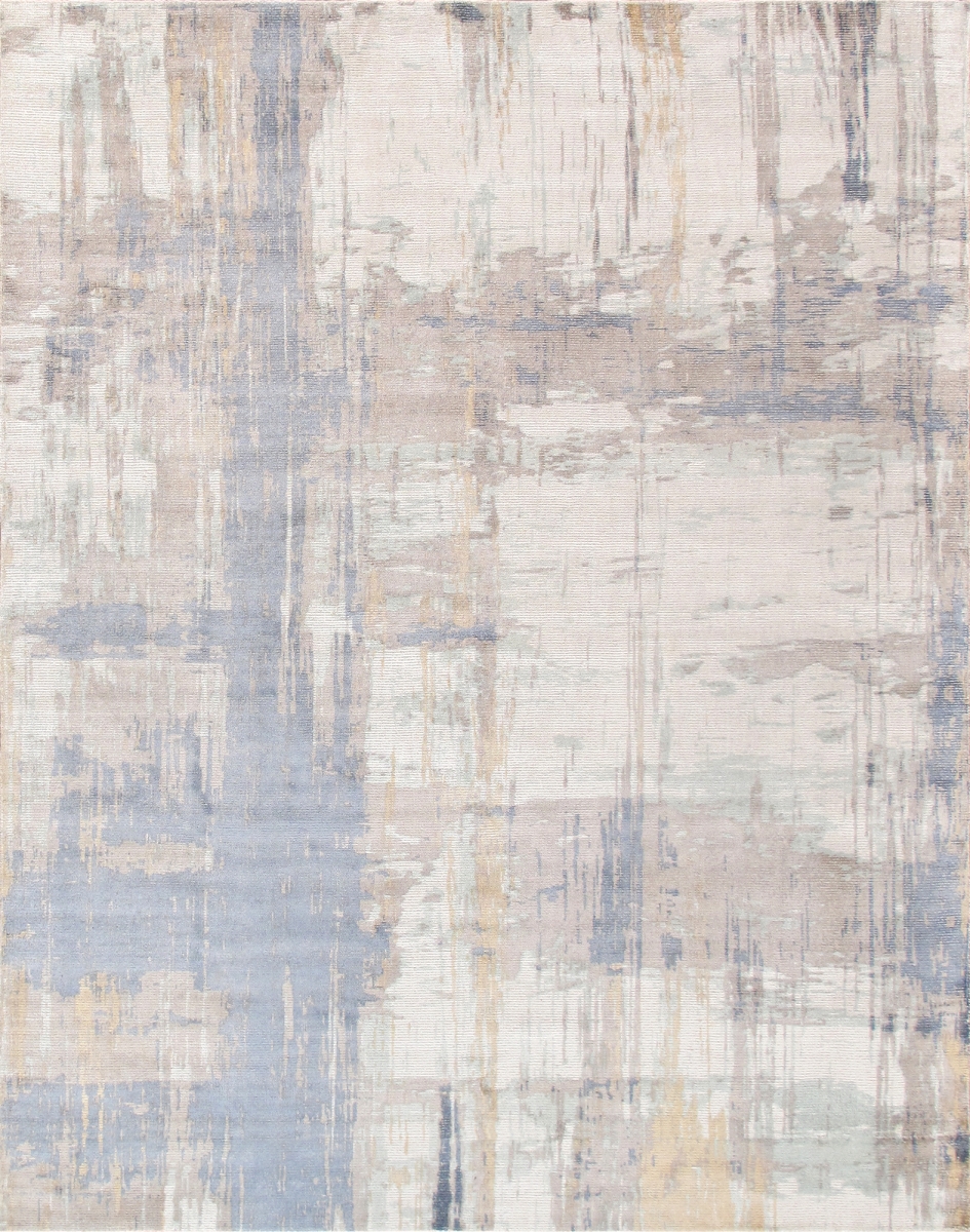 Modern Collection Hand-Loomed Bamboo Silk & Wool Area Rug- 8' 0' X 10' 0'