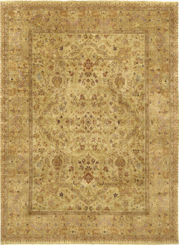 PS-20 6X18  Tabriz Collection Hand-Knotted Lamb's Wool Area Rug, 6'x18'