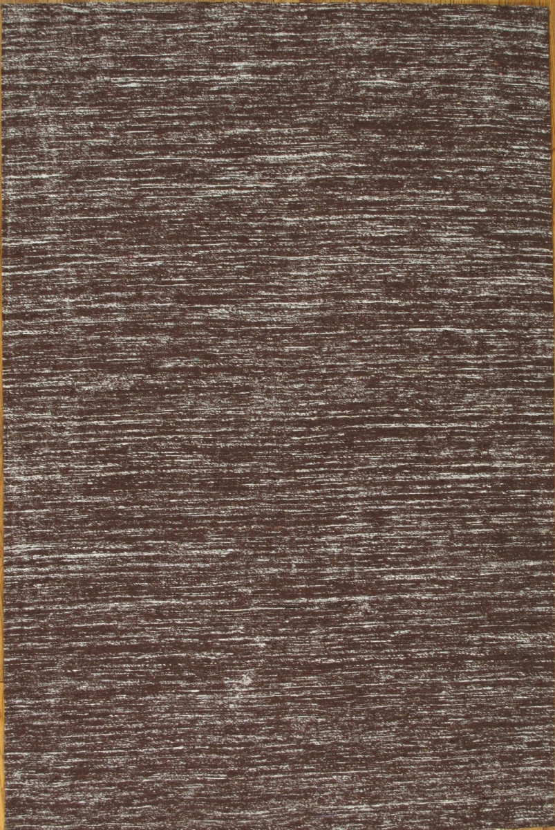 Modern Collection Hand-Loomed Sari Silk Area Rug - Brown - 5' 9' X 8' 9'