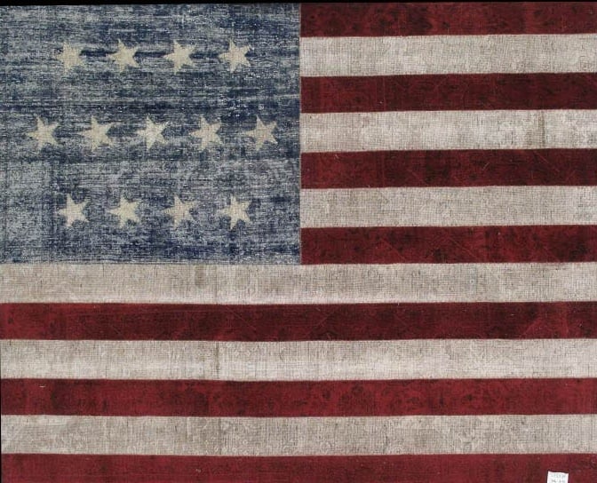 Flag Collection Hand-Knotted Lamb's Wool Area Rug - 7'10'x10'