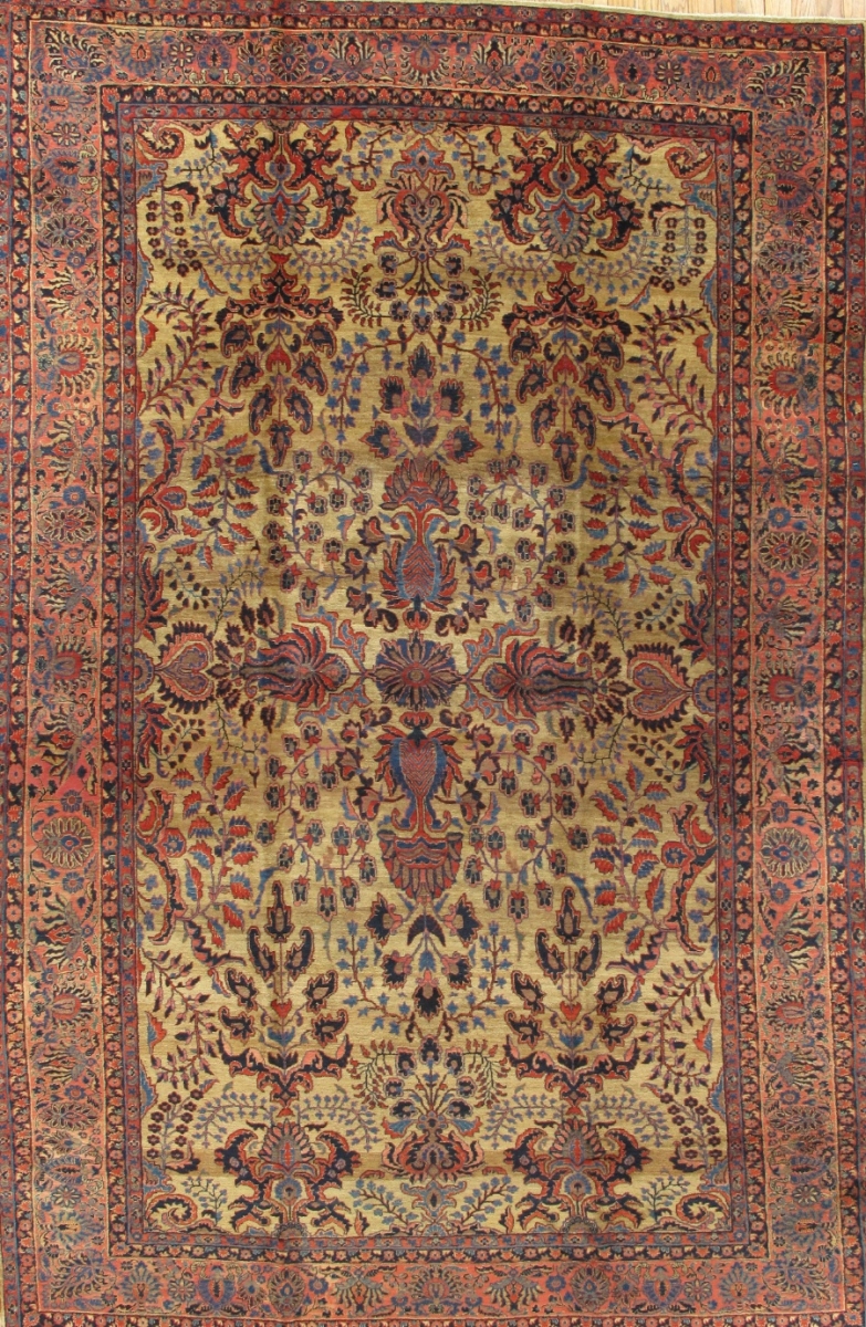 Antique Azerbaijan Camel Lamb's Wool Area Rug- 8 ft. 9 in. X 13 ft. 9 in.