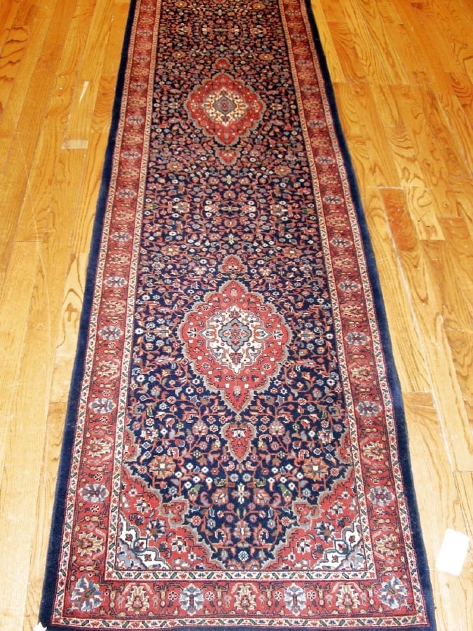 Tabriz Collection Hand-Knotted Lamb's Wool Runner- 2' 6' X 12' 0'