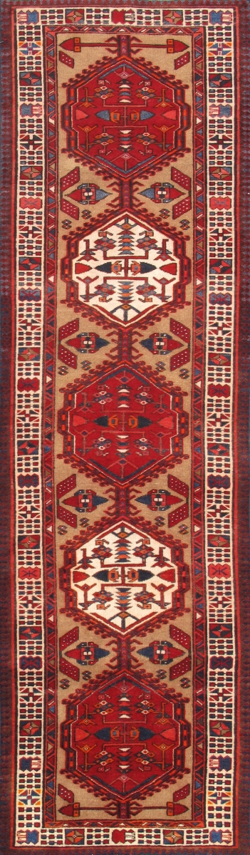 Antique Azerbaijan Camel Lamb's Wool Area Rug