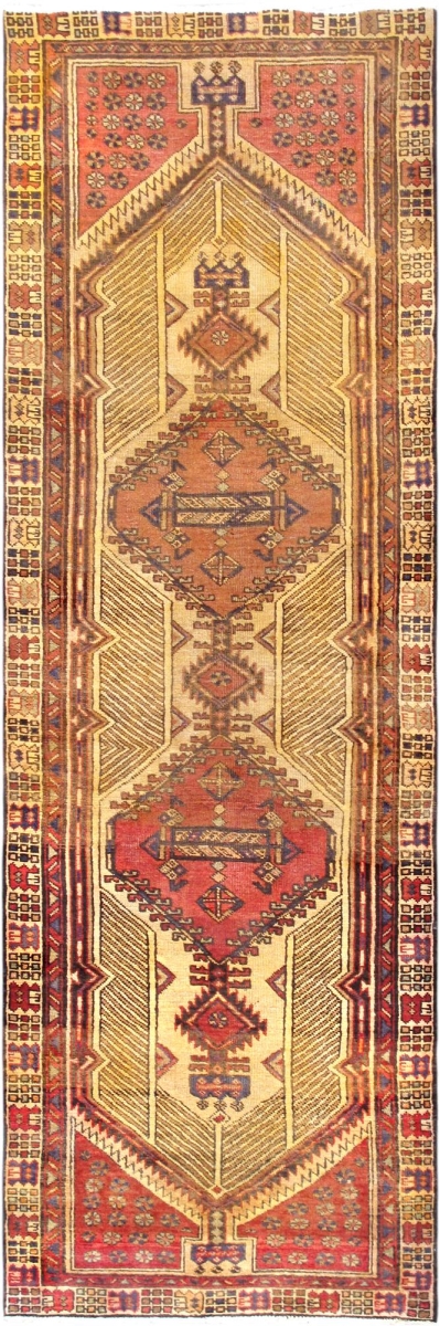Vintage Azerbaijan Camel Lamb's Wool Area Rug