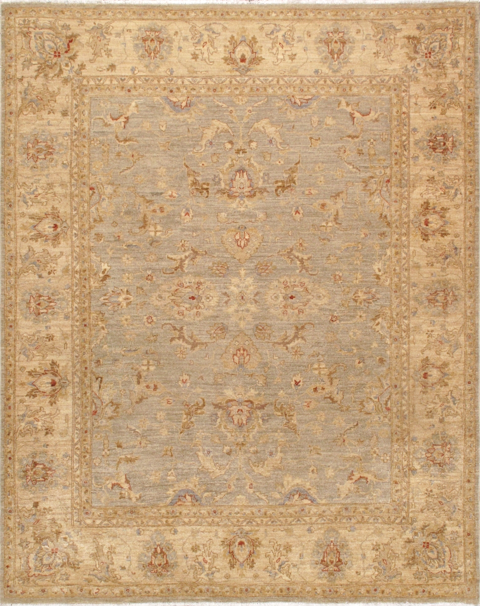 Denver Hand-Knotted L. Blue Wool Area Rug- 8 ft. 0 in. X 10 ft. 0 in.