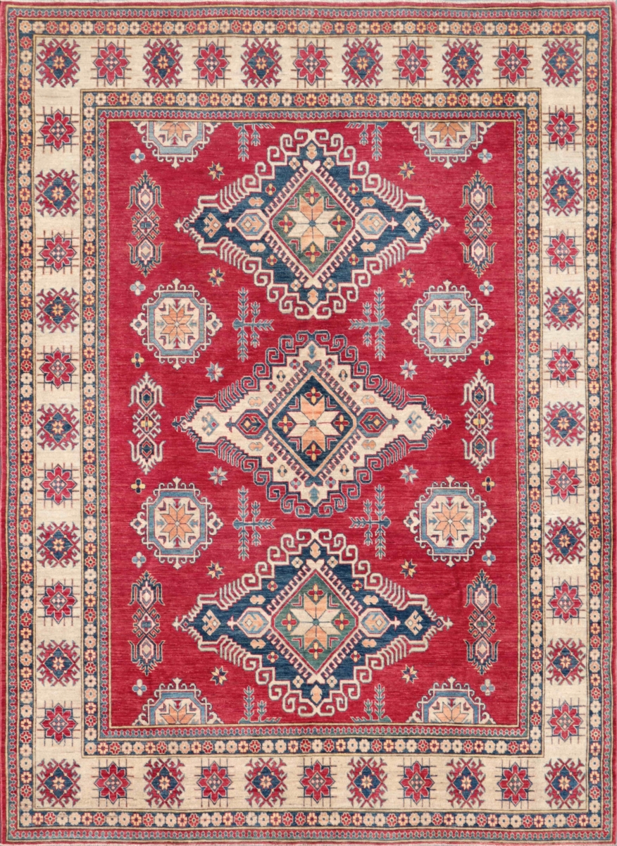 's Kazak Collection Hand-knotted Wool Area Rug - Rust - 9'11'x13'6'
