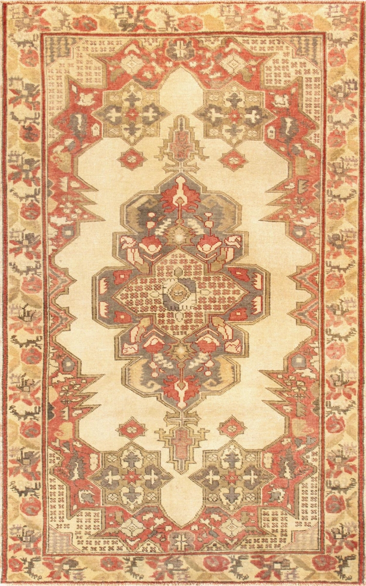 Kysery Collection Hand-Knotted Lamb's Wool Area Rug - Ivory - 4'5'x7'4'