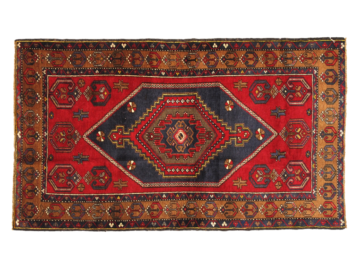 046685  Vintage Anatolian Collection Hand-Knotted Lamb's Wool Area Rug- 3' 8'x 6' 3'