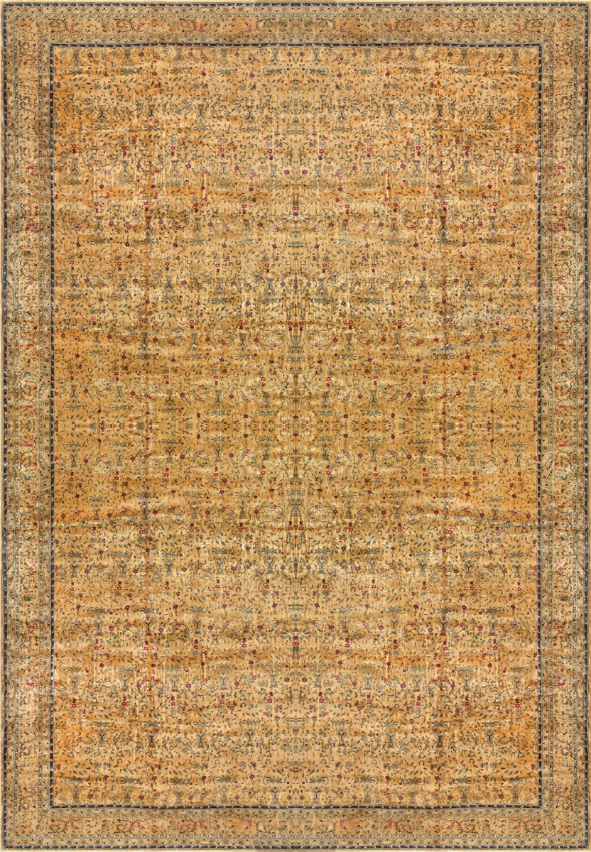 Antique Agra Collection Hand-Knotted Lamb's Wool Area Rug - Camel - 16' 1' X 29' 8'