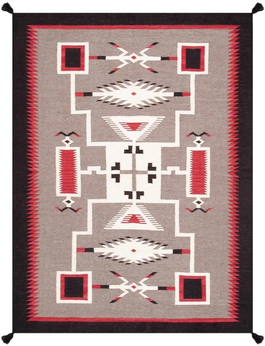 Tuscany Collection Reversible Wool Mocha Area Rug