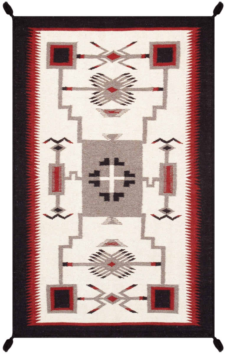 PNT-319 Tuscany Collection Reversible Wool Ivory Area Rug