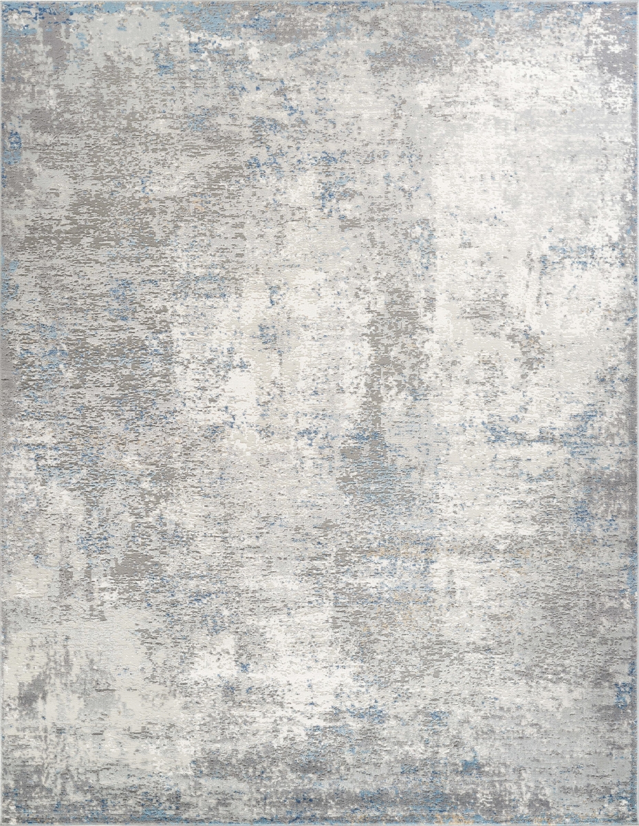 PVHA-46 9X12  Stella Collection Power-Loomed Beige/Light Grey Area Rug- 9' x 12'