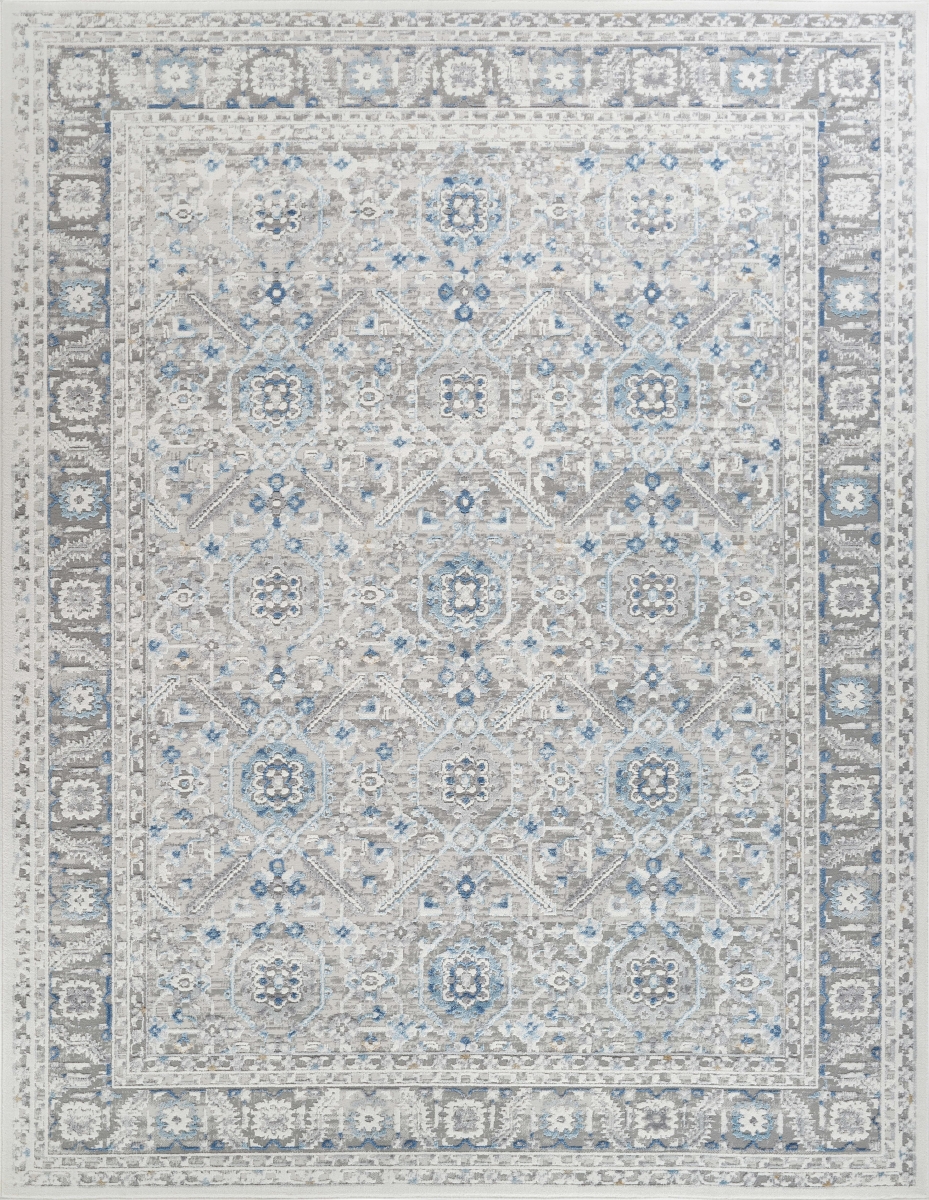 PD-NH18D Turkish Efes Grey Area Rug - 8' x 10' - Power-Loomed - Low Maintenance