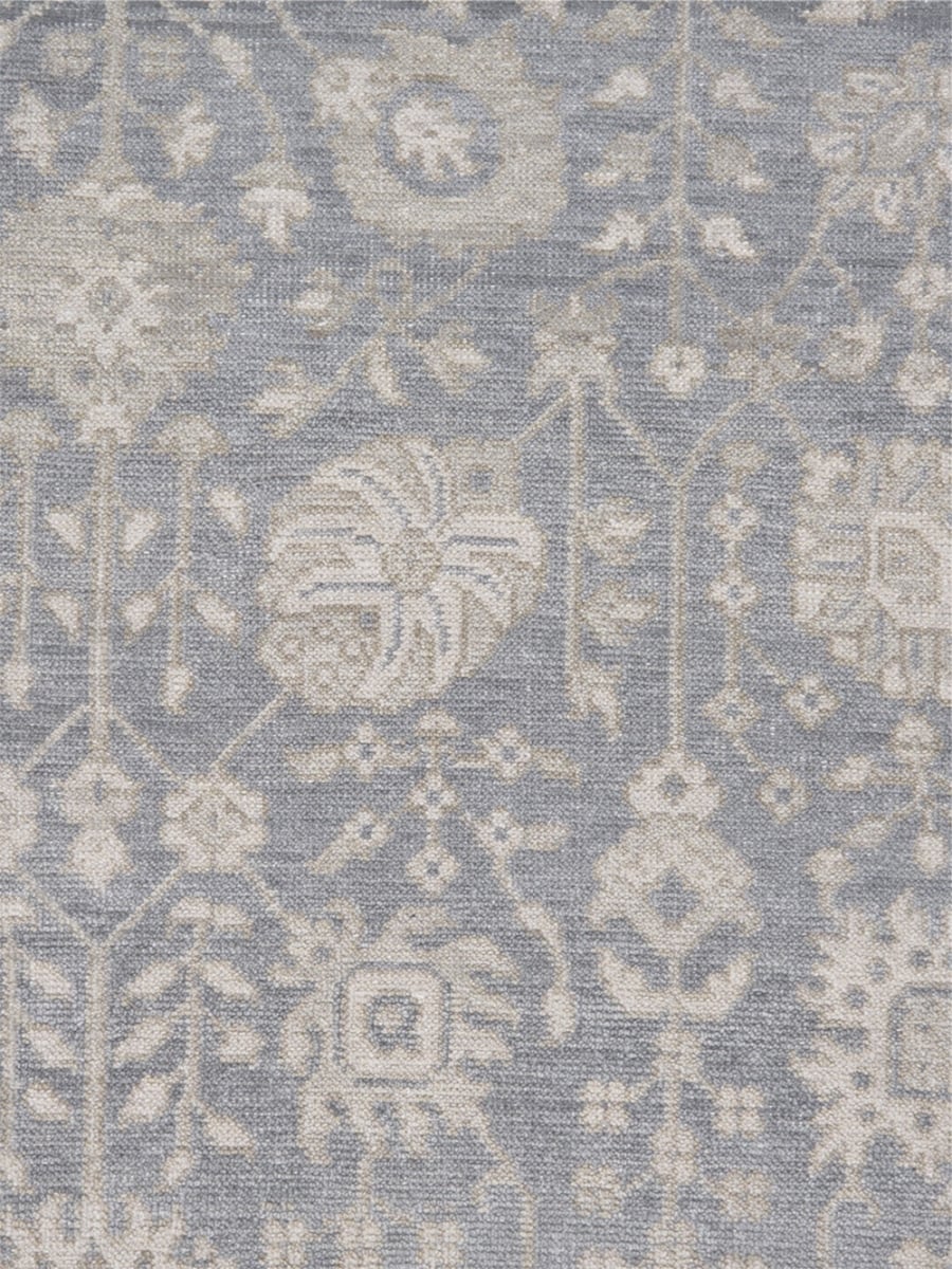PAJ-153A 8x10  Oushak Hand-Knotted Blue Wool Area Rug-  7'10'' X  9'10''