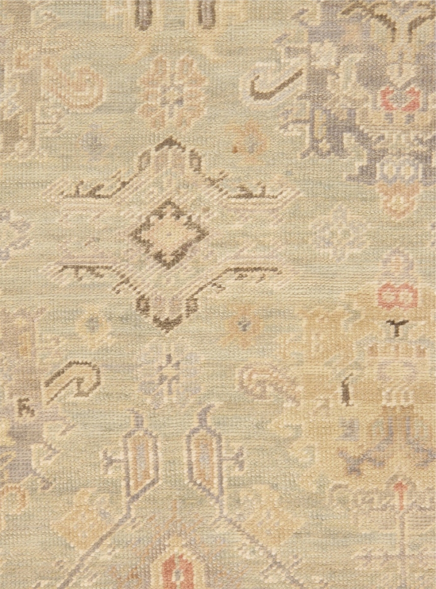 Picture of Pasargad Home PZP-32 8x10 Pasargad Home Oushak Hand-Knotted Cream Wool Area Rug-  8&apos; 0&apos;&apos; X 10&apos; 0&apos;&apos;
