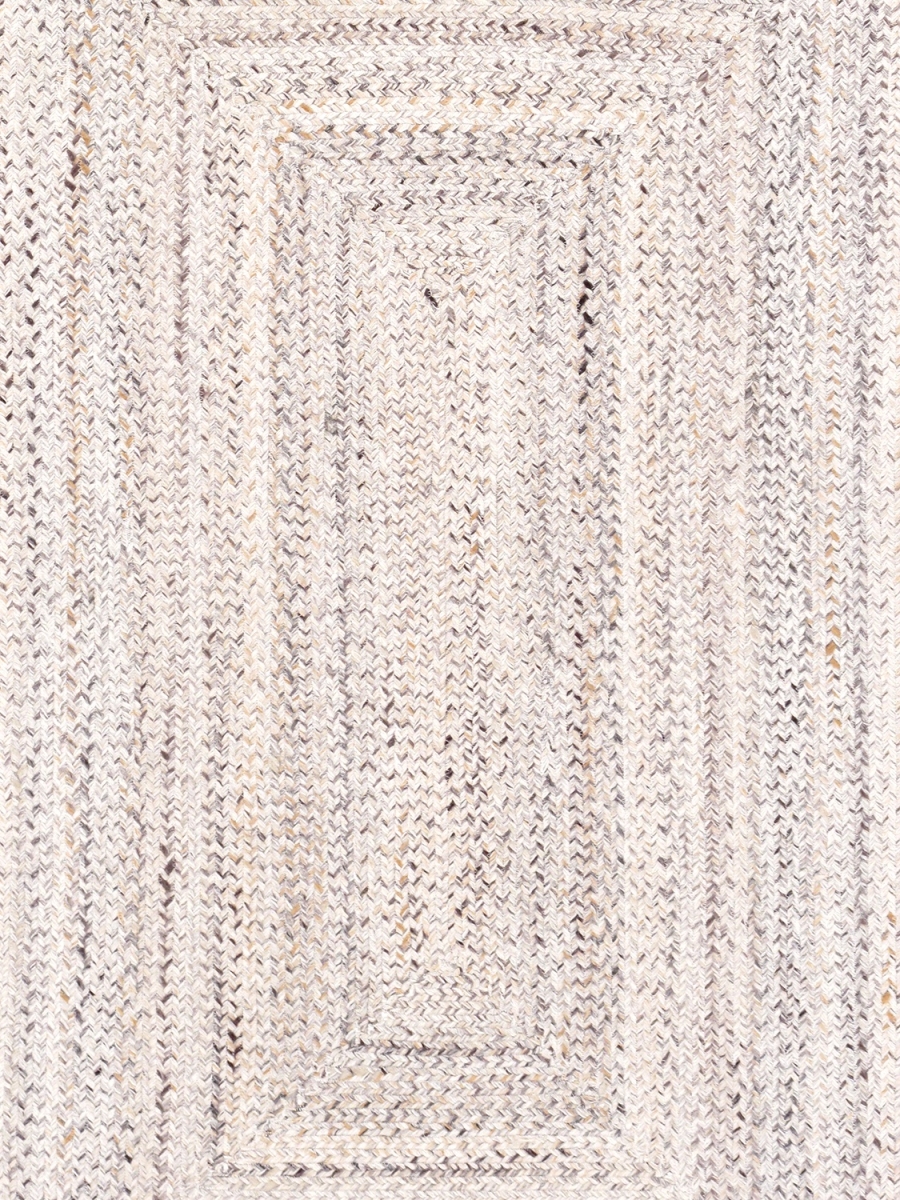Picture of Pasargad Home PY-02 8x8 Pasargad Home Lagos 8&apos; X 8&apos; Hand Braided Ivory Round Rug - All Ages&#44; Indoors & Outdoors