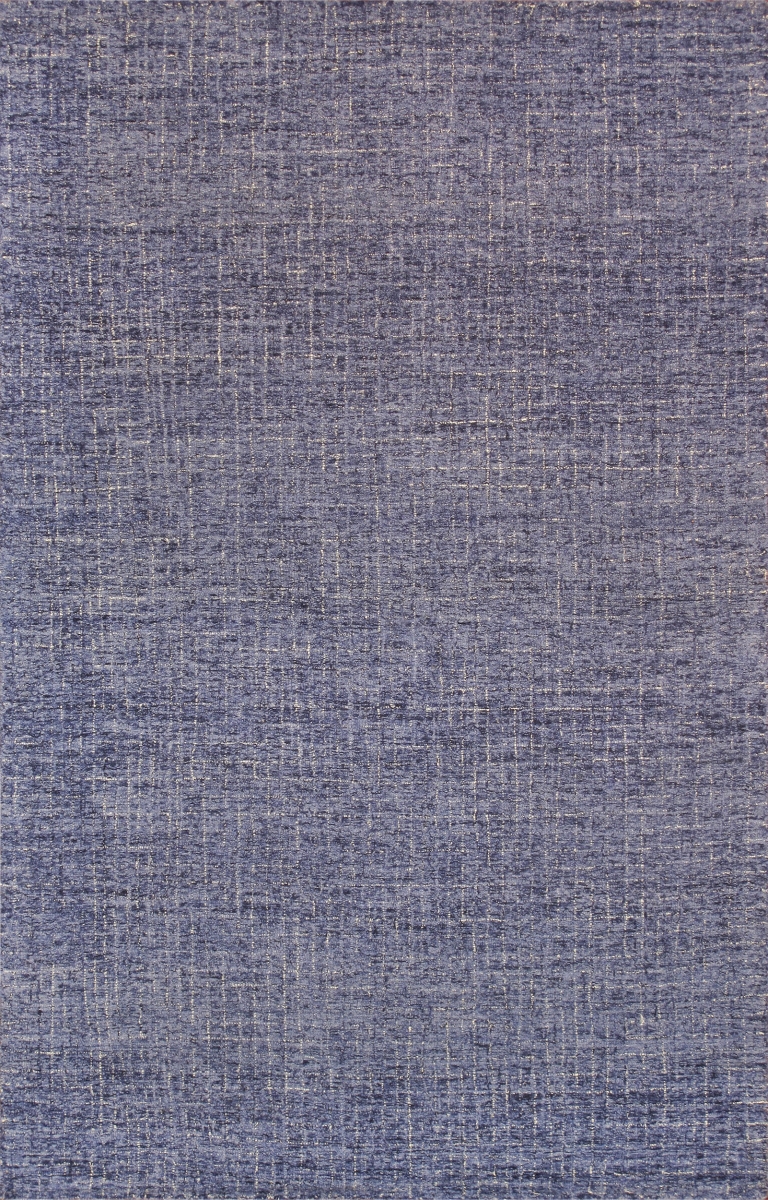 PLT-001 5X8 Modern Hand-Tufted Blue Abstract Area Rug- 5' 0'' X  8' 0''