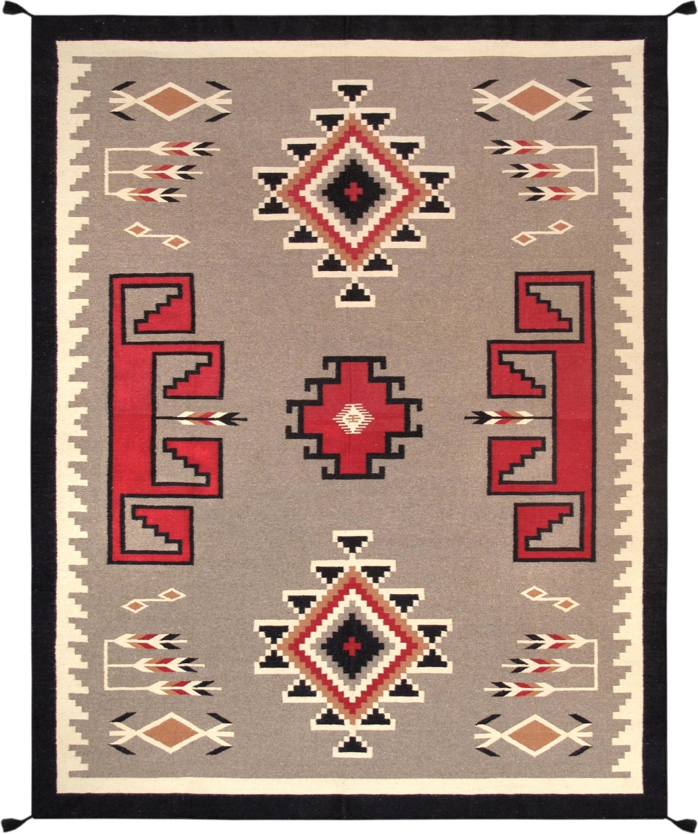 PNT-82 10x14 Tuscany Reversible Wool Mocha/Black Area Rug