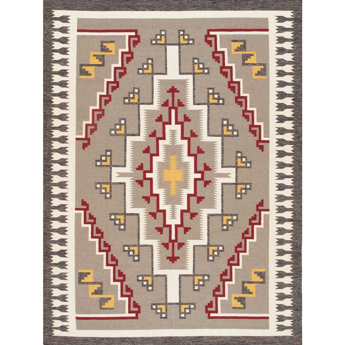 PNT-404 9x12 Tuscany Reversible Wool Mocha/Ivory Area Rug