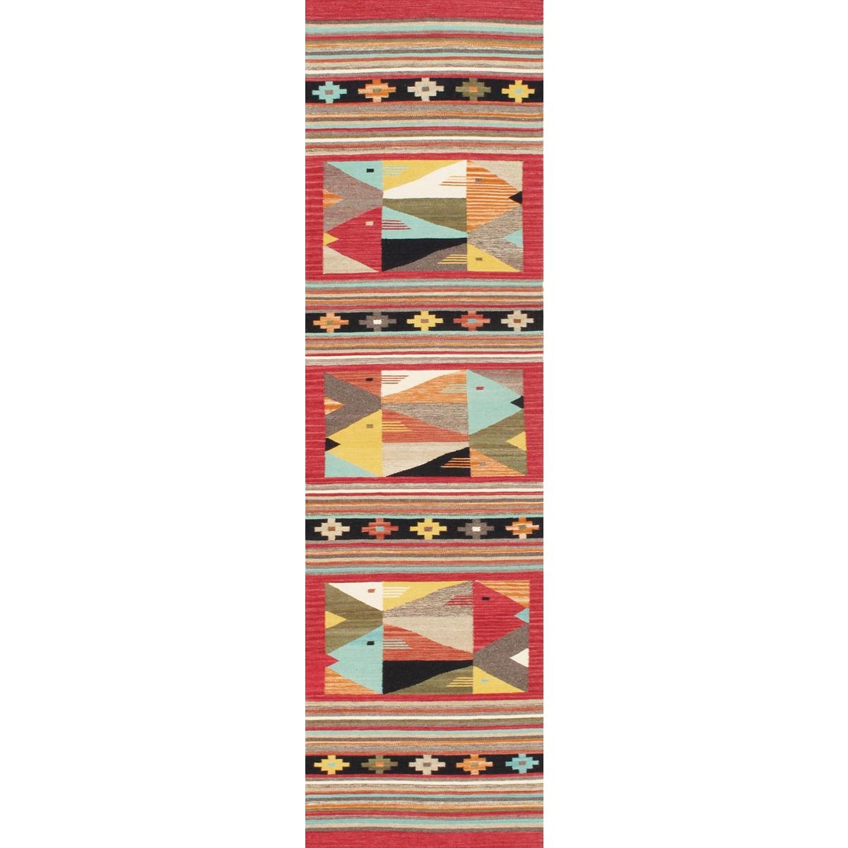 PNT-414 2.06x10 Tuscany Reversible Wool Multi Area Rug