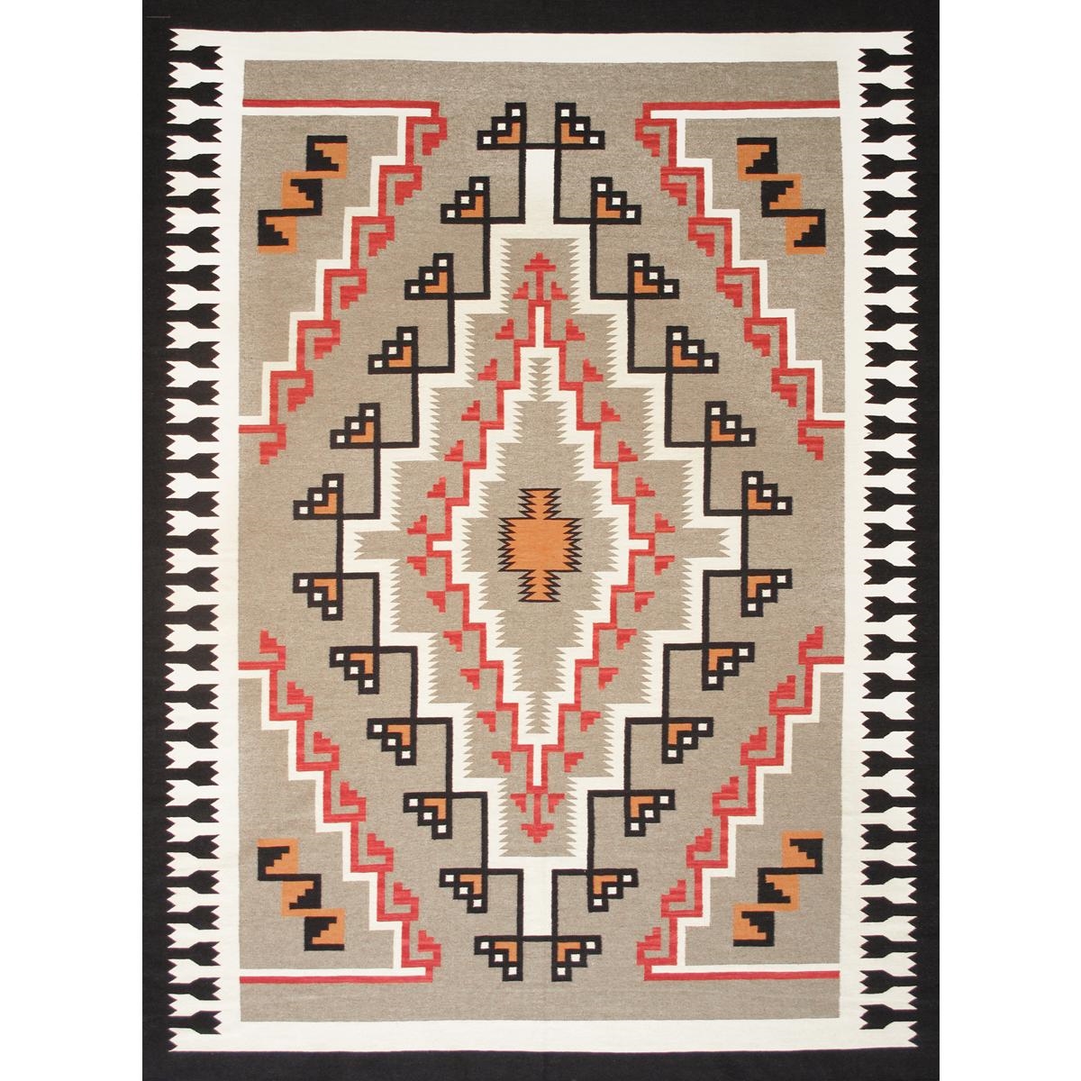 PNT-399 9x12 Tuscany Reversible Wool Mocha/Black Area Rug