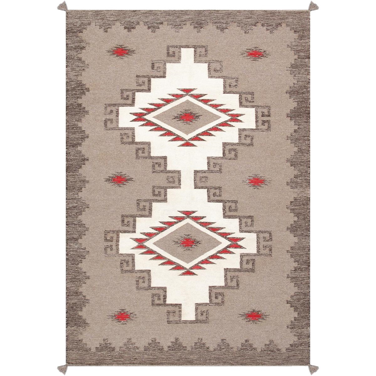 PNT-332 4x6 Tuscany Reversible Wool Mocha Area Rug