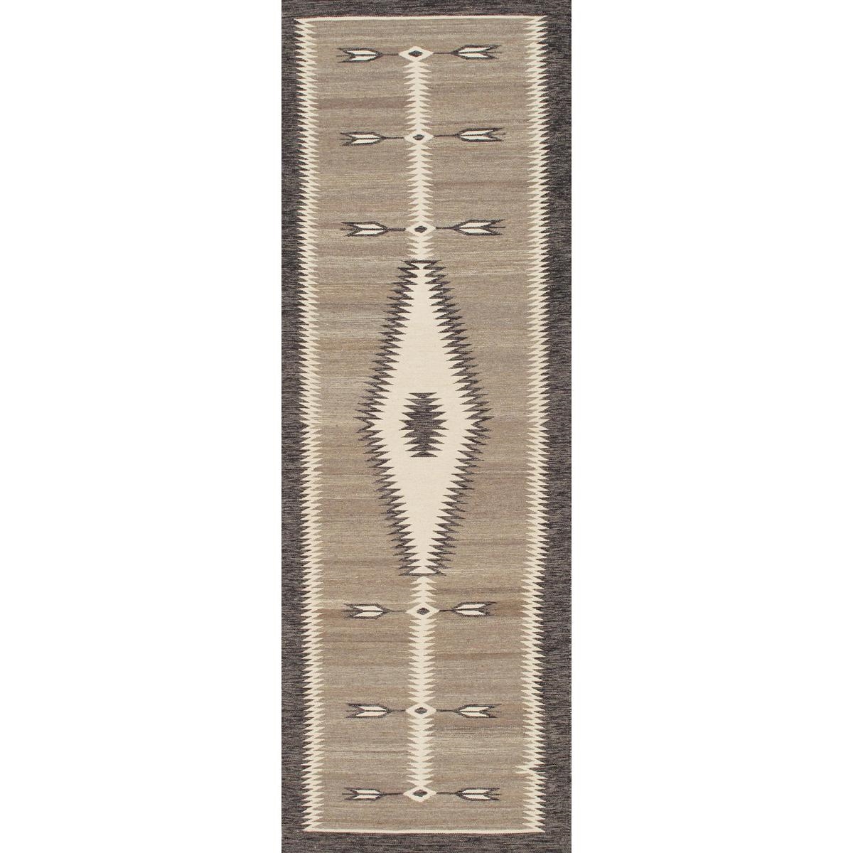 PNT-415 2.07x10 Tuscany Reversible Wool Mocha/Charcoal Area Rug
