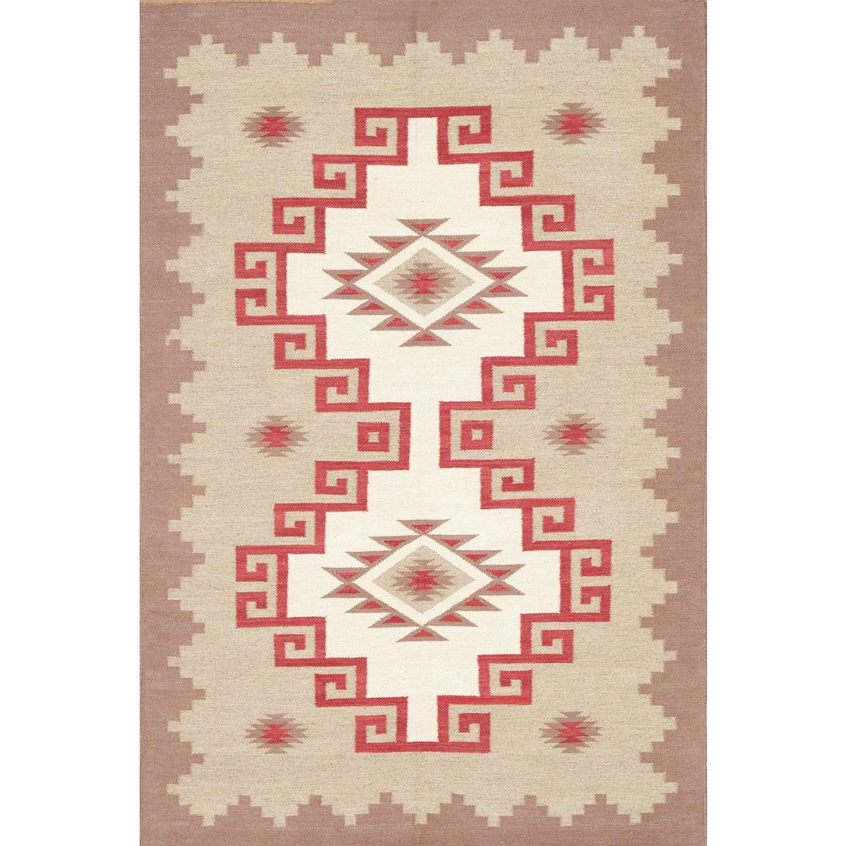 PNT-409 4x6 Tuscany Reversible Wool Cream/Mocha Area Rug