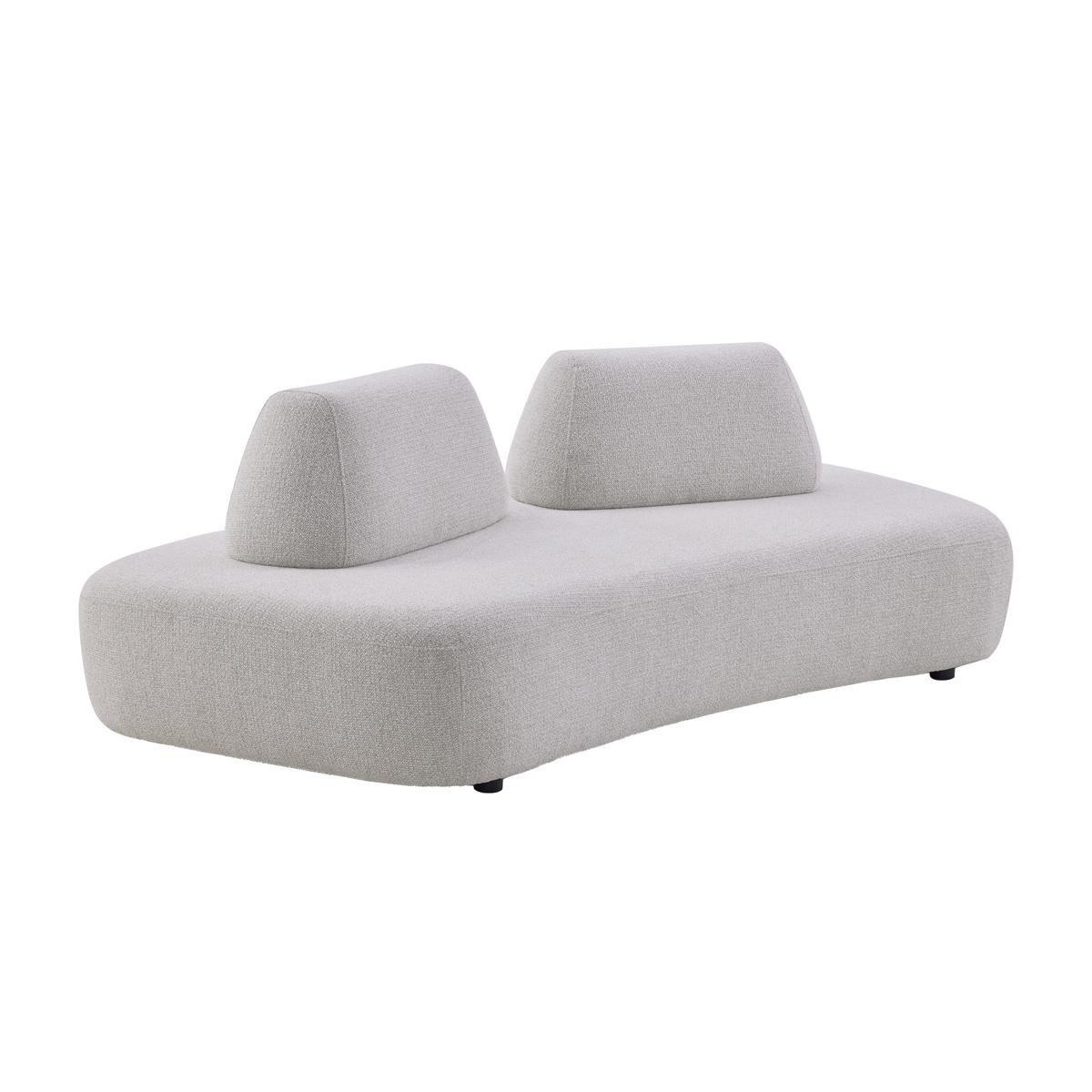PCA-2202 Zerani Upholstered Curved Sofa with Movable Backrests