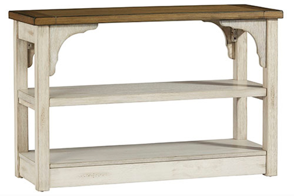 Picture of Progressive Furniture T540-05 Living Room Sofa Table&#44; Antique White & Oak