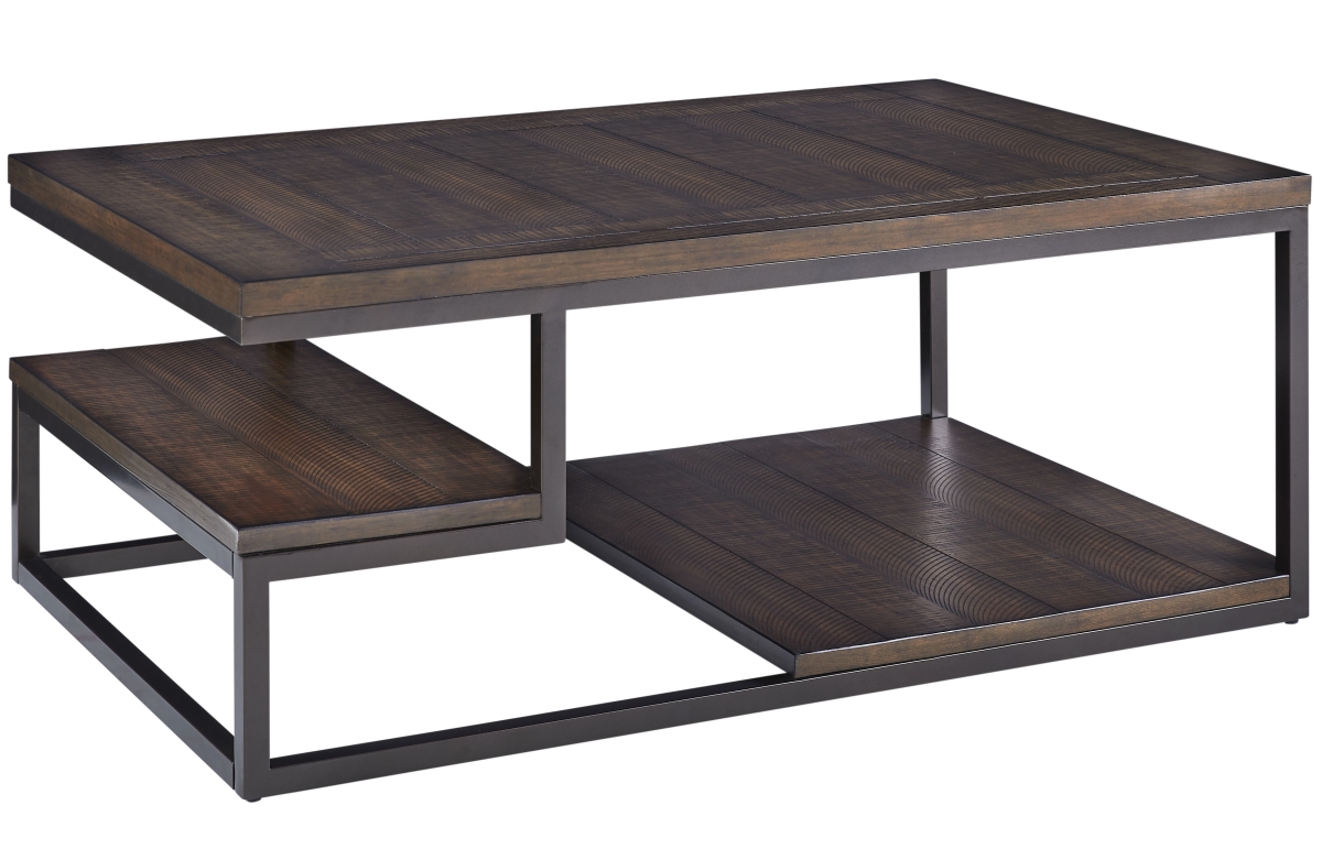 Picture of Progressive Furniture T365-01 Lake Forest Rectangular Cocktail Table in Cola Brown