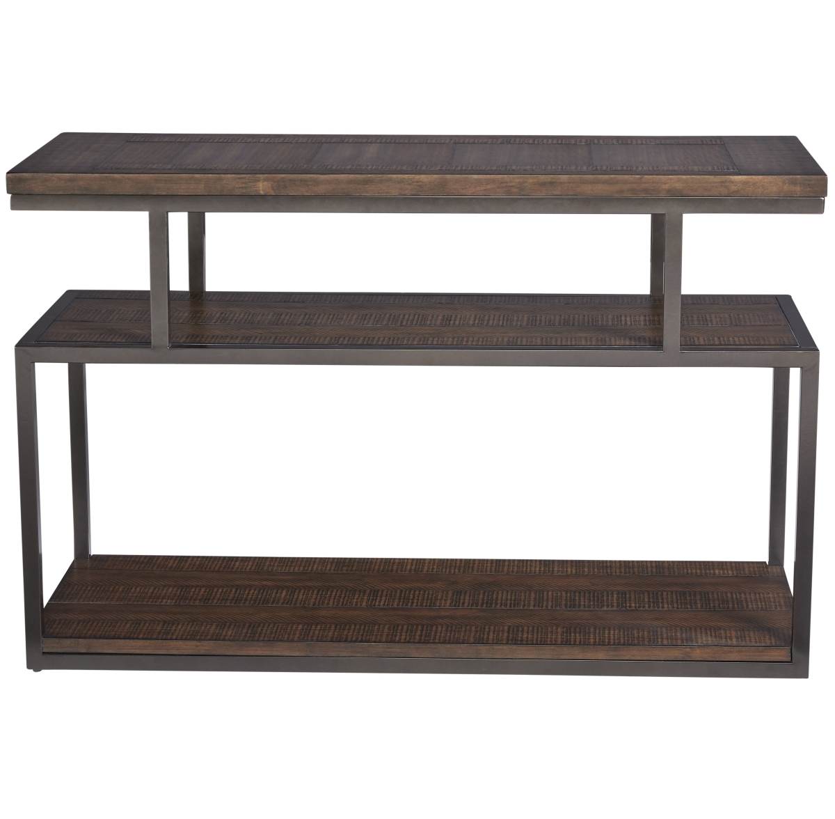 T365-05 Lake Forest Sofa/Console Table in Cola Brown -  Progressive Furniture