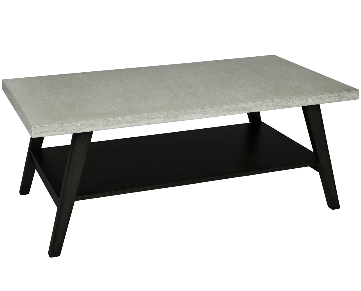 Picture of Progressive Furniture T545-01 Jackson II Rectangular Cocktail Table in Concrete Gray/Black
