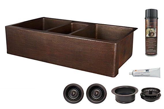 KSP3-KATDB422210 Kitchen Sink & Drain Package -  Premier Copper Products, KSP3_KATDB422210