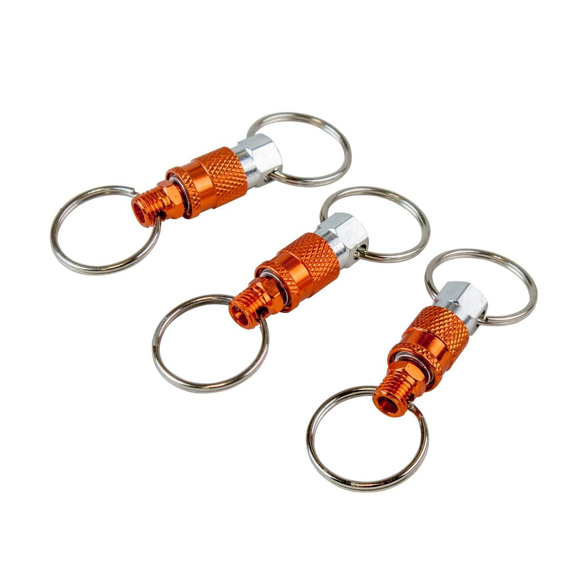 Picture of Freeman KEYQC3 Pull Apart Coupler Keychain with 2 Split Rings, 3 Pack