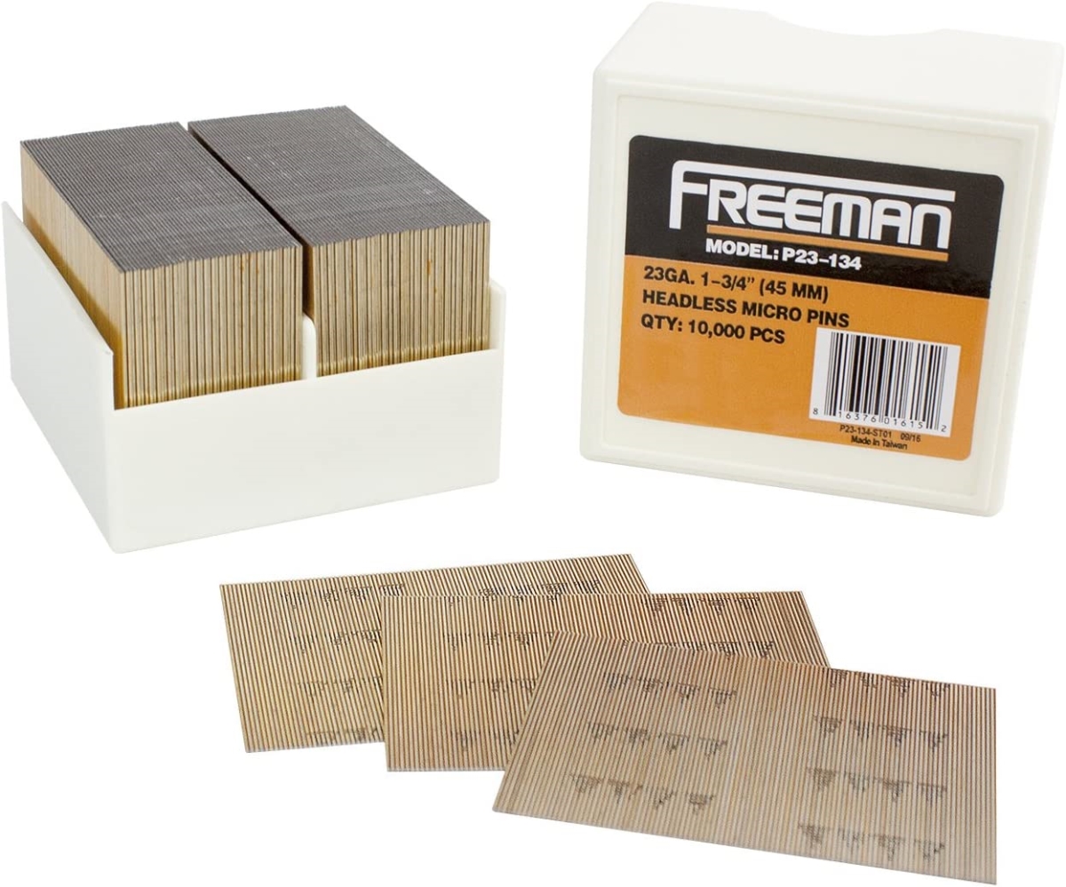 1.75 in. 23 Gauge Glue Collated Headless Micro Pins - 10000 Count