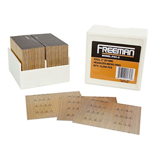 P23-2 2 in. 23 Gauge Glue Collated Headless Micro Pins - 10000 Count