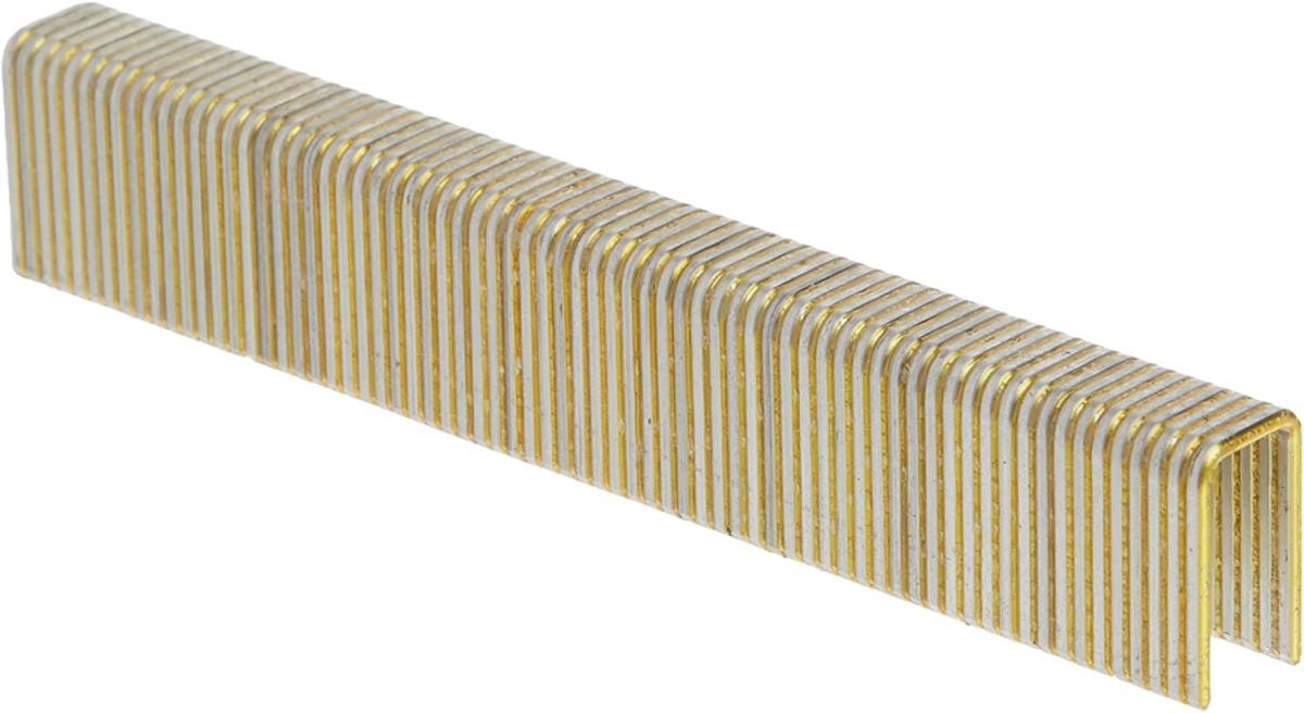 16 Gauge 0.75 in. Glue Collated Construction Staples with 0.43 in. Crown, Galvanized - 1000 Count