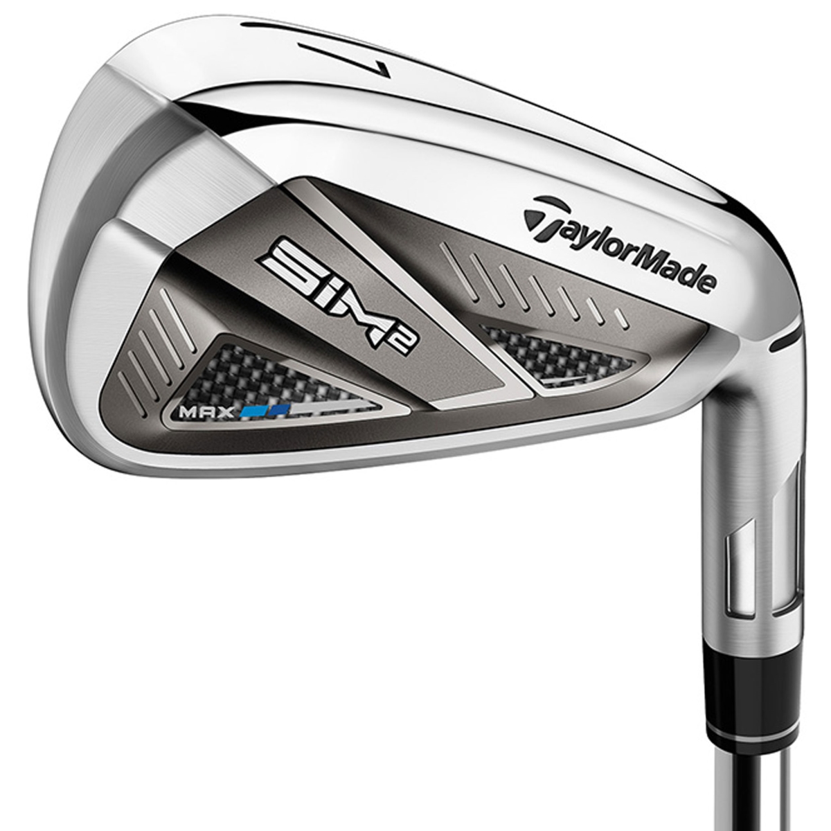 TaylorMade Men’s SIM2 MAX Irons #5-PW, Approach Wedge KBS Max MT 85 Steel Stiff Right