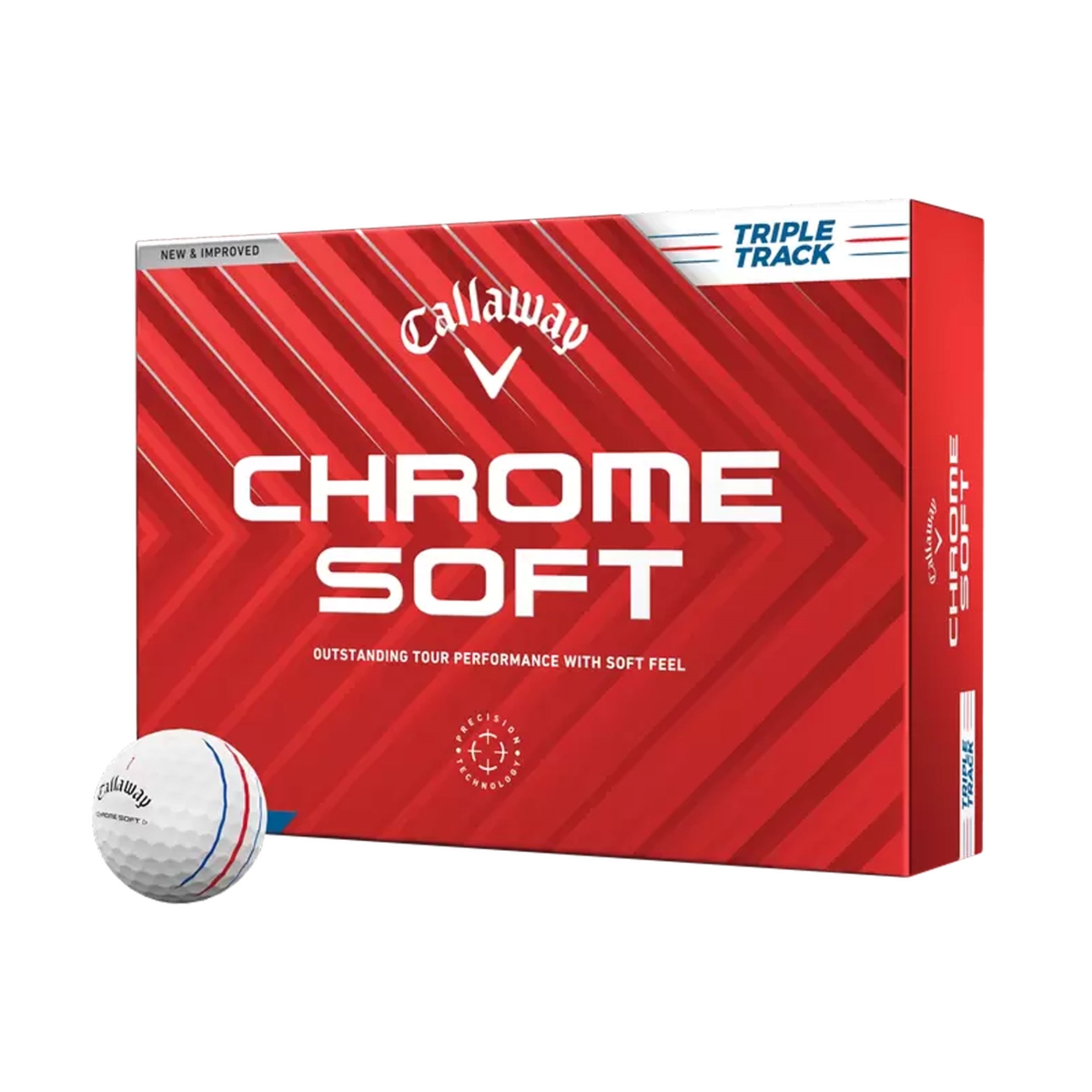 Callaway Chrome Soft 2024 Triple Track Golf Balls 12pk, White
