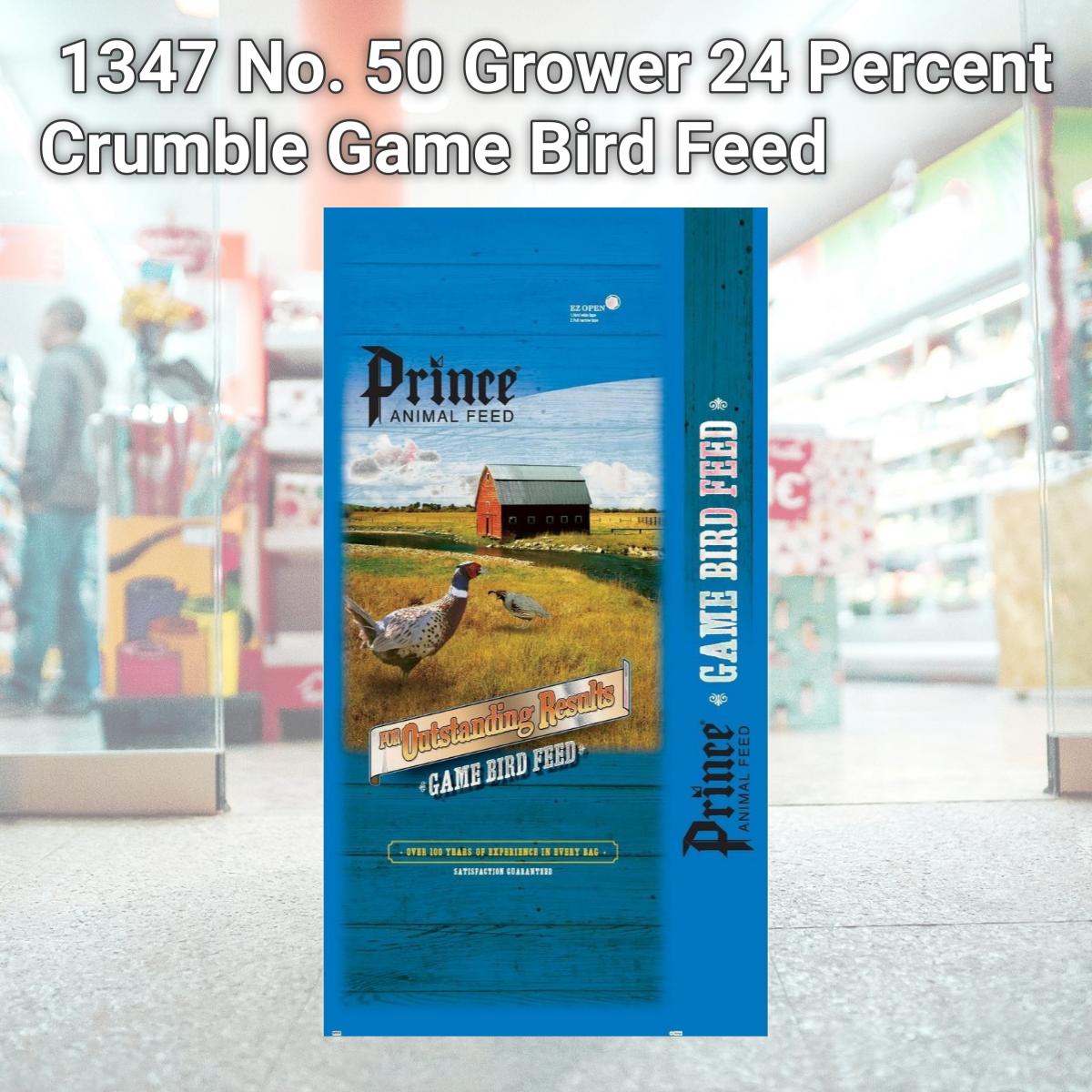 Picture of Prince Premium Feed 1347 No. 50 Grower 24 Percent Crumble Game Bird Feed