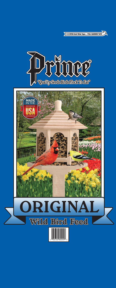 Picture of Prince Wild Bird Seed 001676 10 lbs Original Wild Bird Feed Blue Bag, Blue