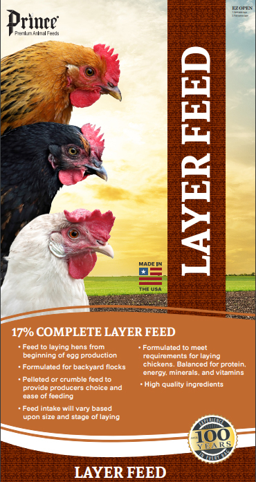 Picture of Prince Premium Feed 601158 40 lbs Complete Layer 17 Percent Crumble Feeds
