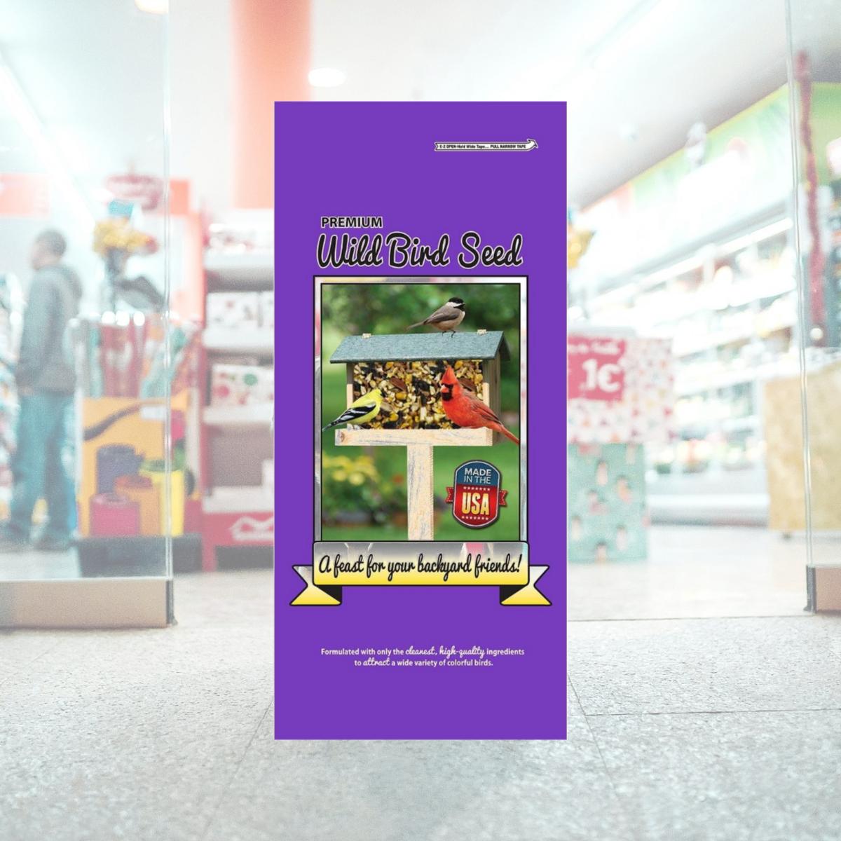 Picture of Prince Wild Bird Seed 051013 40 lbs Wildlife Formula Wild Bird Feed Purple Bag, Purple