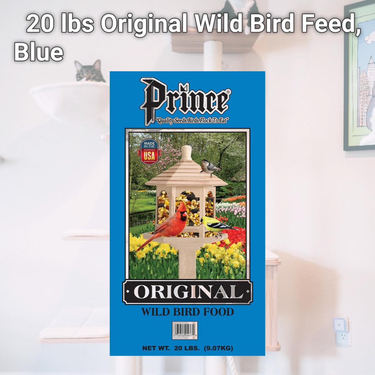 Picture of Prince Wild Bird Seed 0016790 20 lbs Original Wild Bird Feed, Blue