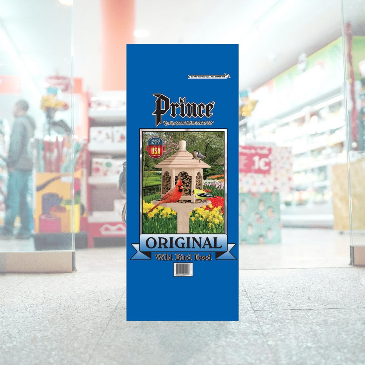 Picture of Prince Wild Bird Seed 0016710 40 lbs Original Wild Bird Feed Blue Bag, Blue