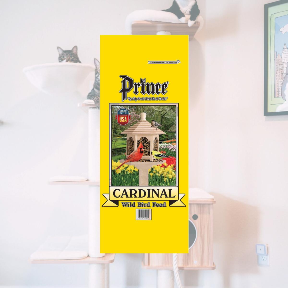 Picture of Prince Wild Bird Seed 0017030 30 lbs Cardinal Wild Bird Feed Yellow Bag, Yellow