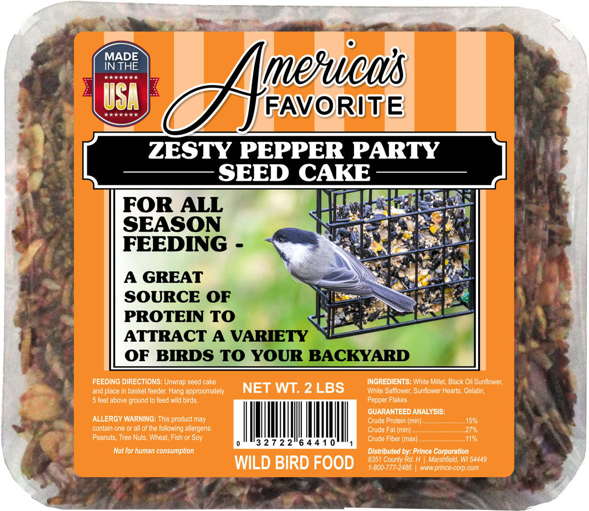 Picture of Americas Favorite 064410 2 lbs Zesty Pepper Party Large Seed Cake