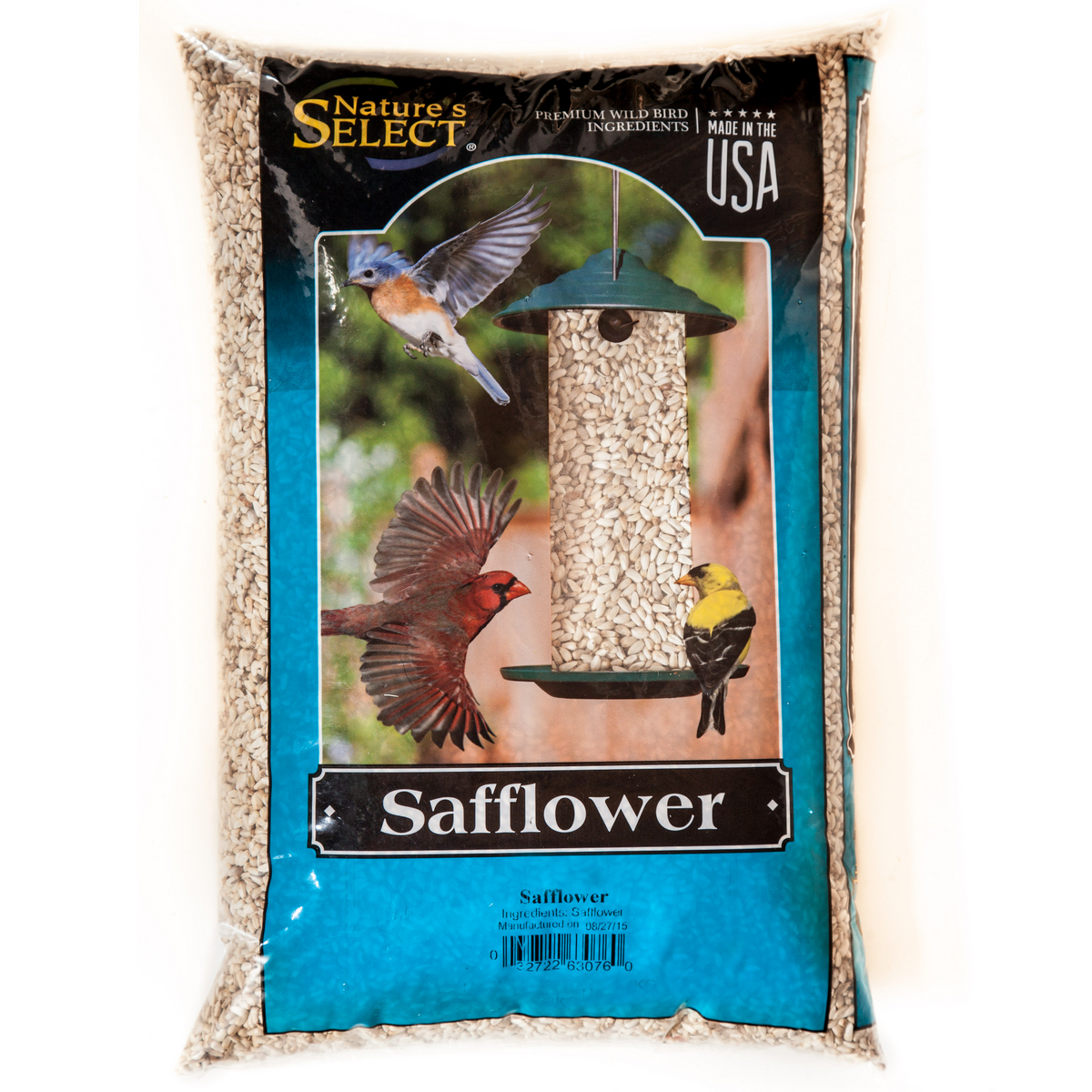 Picture of Natures Select Ingredients 066076 20 lbs Safflower for Wild Bird Feed